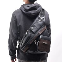 DEVICE/デバイス DEVICE gear 本革トライアングルボディバッグ/508178291
