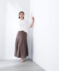 NATURAL BEAUTY BASIC/切替フレアマキシスカート/508186971