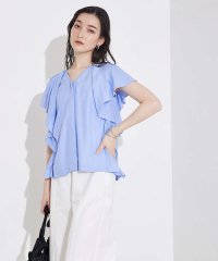 qualite/袖タックフリルシャツ/508194228