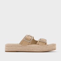 CHARLES & KEITH/エスパドリーユ フラットフォームサンダル/508194235