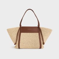 CHARLES & KEITH/Shalia シャリア ラフィアウーブントートバッグ/508201414