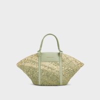 CHARLES & KEITH/Shalia シャリア ラフィアウーブンバケツバッグ/508201415