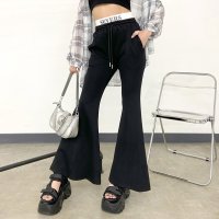 non-hedge/ノンヘッジ non－hedge ウエストロゴカットフレアパンツ/508201857