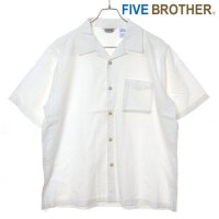 FIVE BROTHER/ファイブブラザー FIVE BROTHER LINEN RAYON ONE－OP S/S SHIRTS WHITE [152520 SS25]/508201922