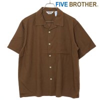 FIVE BROTHER/ファイブブラザー FIVE BROTHER LINEN RAYON ONE－OP S/S SHIRTS WHITE [152520 SS25]/508201922