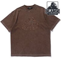XLARGE/エクストララージ XLARGE CHEMICAL WASH SLANTED OG S/S TEE NAVY [101252011012 SU25]/508201986