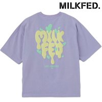 MILK FED/ミルクフェド MILKFED. MELT LOGO WIDE S/S TEE WHITE [103252011004 SU25]/508202006