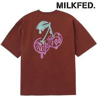 MILK FED/ミルクフェド MILKFED. GLITTER MELTY CHERRIES S/S TEE OATMEAL [103252011005 SU25]/508202007