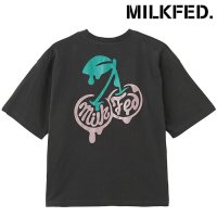 MILK FED/ミルクフェド MILKFED. GLITTER MELTY CHERRIES S/S TEE OATMEAL [103252011005 SU25]/508202007