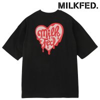 MILK FED/ミルクフェド MILKFED. MELTY HEART FOAM PRINT WIDE S/S TEE WHITE [103252011006 SU25]/508202008