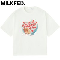 MILK FED/ミルクフェド MILKFED. ANNIVERSARY CAKE WIDE S/S TEE WHITE [103252011011 SU25]/508202013