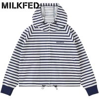 MILK FED/ミルクフェド MILKFED. ×OP RASH GUARD ZIP HOODIE WHITE [103252012001 SU25]/508202015