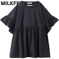 MILK FED/ミルクフェド MILKFED. ×OP RUFFLE TUNIC WHITE [103252013006 SU25]/508202016