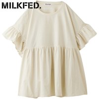 MILK FED/ミルクフェド MILKFED. ×OP RUFFLE TUNIC WHITE [103252013006 SU25]/508202016