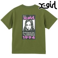 X-girl/エックスガール X－girl BOX LOGO AND FACE S/S TEE WHITE ホワイト 白 [105252011020 SU25]/508202023
