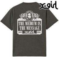 X-girl/エックスガール X－girl VINTAGE LABEL FACE LOGO S/S TEE WHITE ホワイト 白 [105252011039 SU25]/508202027
