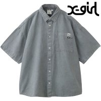 X-girl/エックスガール X－girl FADED FACE S/S SHIRT BLACK ブラック 黒 [105252014002 SU25]/508202028