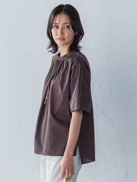 LAUTREAMONT/ロートレアモン LAUTREAMONT ライクアウーヴンギャザーネックカットソー≪洗濯機で洗える≫/508202043
