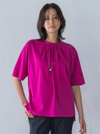 LAUTREAMONT/ロートレアモン LAUTREAMONT ライクアウーヴンギャザーネックカットソー≪洗濯機で洗える≫/508202043