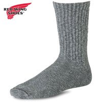 REDWINGSHOES/レッドウィング RED WING COTTON BLEND MARL RAGG CREW OVER－DYED BLACK/GRAY [97373/97651]/508202065