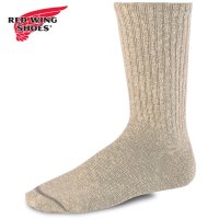 REDWINGSHOES/レッドウィング RED WING COTTON BLEND MARL RAGG CREW OVER－DYED CREAM/COFFEE [97669/97658/508202068