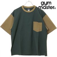 gym master/ジムマスター gym master UL GRID シアサッカーtee オリーブ/ベージュ [G533701－81 SU25]/508202090