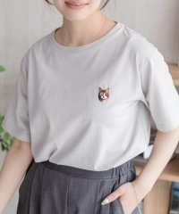 MAC HOUSE/マックハウス Mac－House ネコ刺繍Tシャツ/508202200