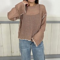 CRB/シーアールビー CRB 配色メッシュプルオーバー/508202246