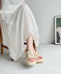 adottona/アドット adottona 【軽量】モチーフつきフリンジシャワーサンダル【厚底】/508202320