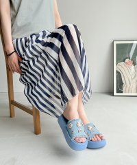 adottona/アドット adottona 【軽量】モチーフつきフリンジシャワーサンダル【厚底】/508202320