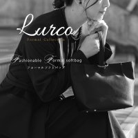 Lurco/ルルコ Lurco 存在感あるタックデザインのワンハンドルフォーマルソフトバッグ/508202411