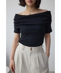 AZUL by moussy/オフショルダーリブトップス/508202545