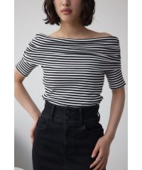 AZUL by moussy/オフショルダーリブトップス/508202545