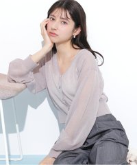 JILL by JILL STUART/シャイニーシアーカーディガン/508202616
