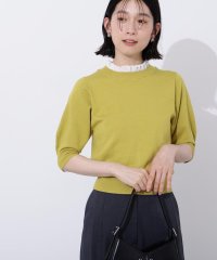 N Natural Beauty Basic/フリルネックフォルムスリーブニット/508202617