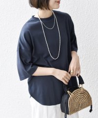 SHIPS any WOMEN/《一部追加予約》SHIPS any:〈接触冷感/汗染み防止加工/洗濯機可能〉ラウンドヘム クルー ビッグ TEE/508202852