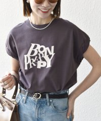 SHIPS any WOMEN/SHIPS any:〈洗濯機可能〉PREPPY ロゴ プリント フレンチスリーブ TEE/508202854