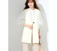 lulucomfy/ルルコンフィー lulucomfy ≪原志保≫【UV/接触冷感/吸汗速乾/洗える】お洒落見え＆快適を叶える、ベーシックな万能ベスト(ダークネイビー)/508202865