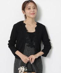 JUSGLITTY/スキッパーネックシアーカーデ/508202930