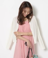 JUSGLITTY/スキッパーネックシアーカーデ/508202930