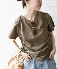 SHIPS any WOMEN/SHIPS any:〈UVカット/汗染み防止加工/吸水速乾/洗濯機可能〉カノコ ドロスト TEE/508202960