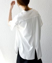 SHIPS any WOMEN/SHIPS any:〈接触冷感/汗染み防止加工/洗濯機可能〉スリット ルーズ チュニック TEE/508202962