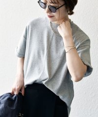 SHIPS any WOMEN/SHIPS any:〈接触冷感/汗染み防止加工/洗濯機可能〉スリット ルーズ チュニック TEE/508202962