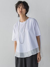 MAYSON GREY/メイソングレイ MAYSON GREY ドライコットン裾ドッキングドルマンプルオーバー≪洗濯機で洗える≫/508202984
