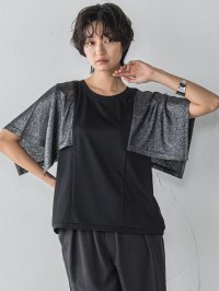 MAYSON GREY/メイソングレイ MAYSON GREY ラメスカーフスリーブプルオーバー≪手洗い可能≫/508202986