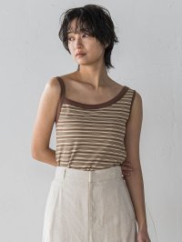 MAYSON GREY/メイソングレイ MAYSON GREY ランダムボーダーアシンメトリーリブタンクトップ≪洗濯機で洗える≫/508202987