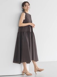 Droite Lautreamont/ドロワット ロートレアモン Droite lautreamont ナイロンタフタストレッチワンピース≪洗濯機で洗える≫/508203002