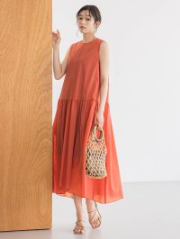 Droite Lautreamont/ドロワット ロートレアモン Droite lautreamont ナイロンタフタストレッチワンピース≪洗濯機で洗える≫/508203002