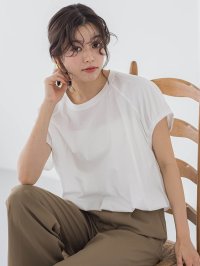 Droite Lautreamont/ドロワット ロートレアモン Droite lautreamont ドライタッチコットンドロストプルオーバー≪洗濯機で洗える≫/508203004