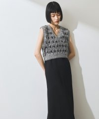 ADAM ET ROPE'/【WEB限定】・【定番人気】パターンニットジレコンビワンピース/508203037